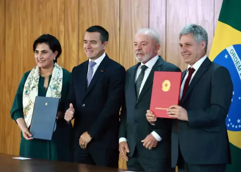 Ecuador y Brasil suscriben acuerdos en digitalizaci�n, inclusi�n y agricultura