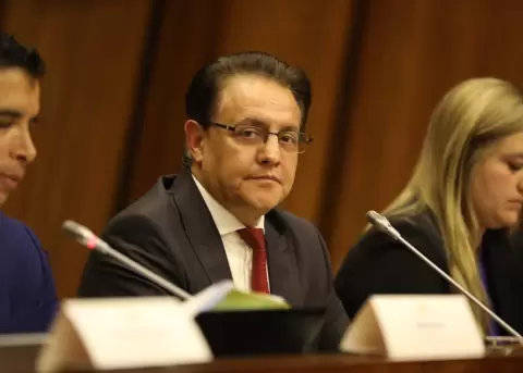 Fernando Villavicencio, cuando presid�a la Comisi�n de Fiscalizaci�n de la Asamblea Nacional.