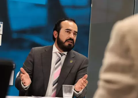 Patricio Maldonado, presidente de la Asociaci�n de Municipalidades Ecuatorianas (AME).