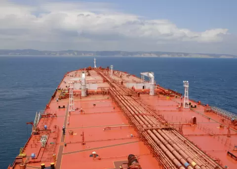 Exportaci�n de barriles de crudo.