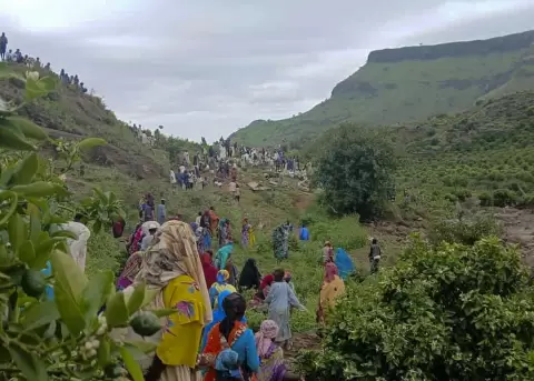 Deslizamiento de tierra que ha dejado m�s de mil muertos en las monta�as de Darfur, en Sud�n.