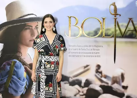 Shany Nadan como Manuela S�enz en la serie 'Bol�var'.