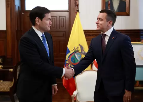 Marco Rubio y Daniel Noboa.