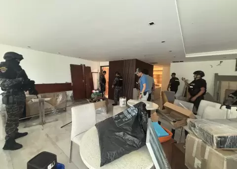 La hacienda Kaeri, en Santo Domingo de los Ts�chilas, fue uno de los bienes incautados en el operativo 'Frontera Norte 2'.