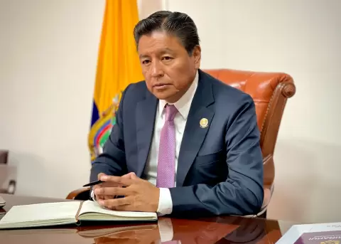 Fabi�n Iza, alcalde de Rumi�ahui.