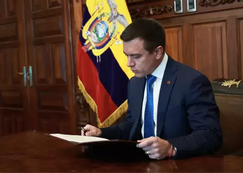 Daniel Noboa, presidente de Ecuador.