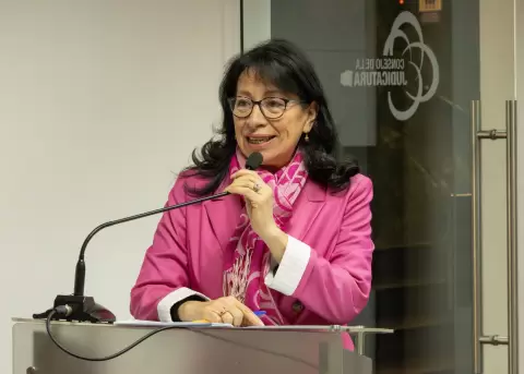 Vocal Solanda Goyes denuncia persecuci�n tras suspensi�n de jueza Ayala