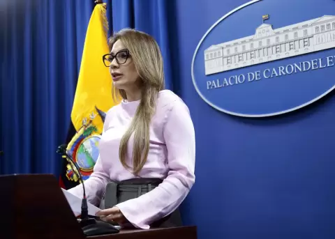 La vocera del Gobierno, Carolina Jaramillo.