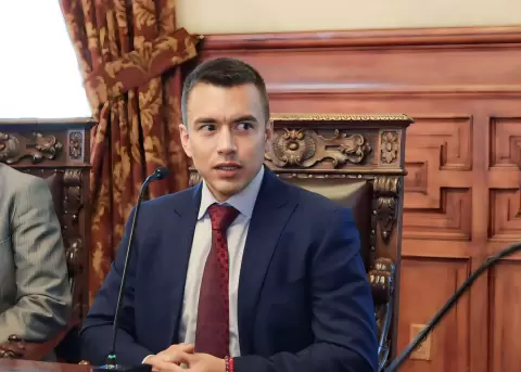 El presidente de Ecuador, Daniel Noboa.