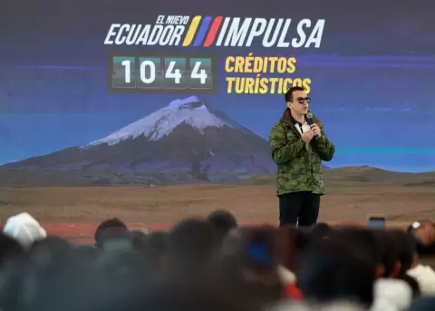Daniel Noboa, presidente de la Rep�blica en Cotopaxi.