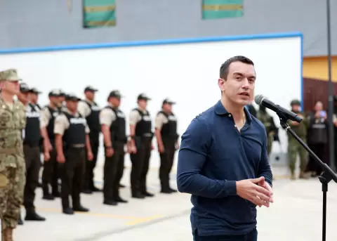 Paro nacional: "no vamos a ceder ante quienes buscan desestabilizar al pa�s", afirma Daniel Noboa