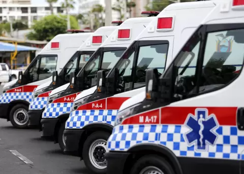 Imagen referencial de ambulancias.