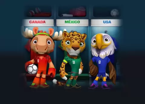 La Fifa present� oficialmente a las mascotas del Mundial.