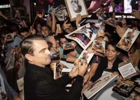 Leonardo Dicaprio en la premiere de 'Una batalla tras otra' en CDMX.
