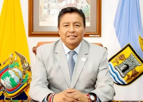 Fabi�n Iza, alcalde de Rumi�ahui.