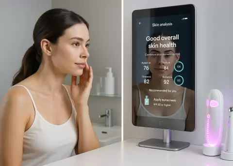 Belleza y tecnolog�a se fusionan para personalizar rutinas de cuidado.