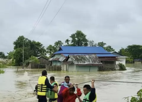 Inundaciones en India.