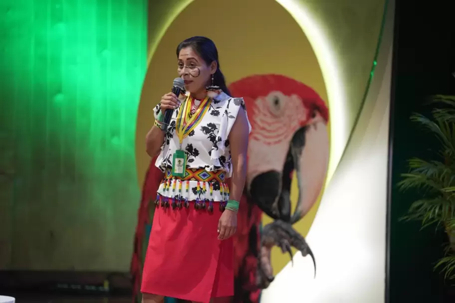 Veronica Tentets, lideresa del proyecto de conservaci�n Sharam.