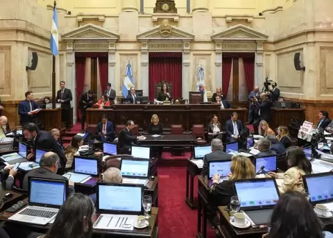 Fotograf�a de un debate en el Congreso, en Buenos Aires (Argentina).