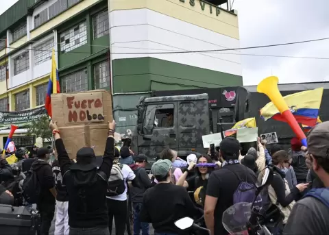 Manifestaciones arrancaron en la Villaflora, en el sur de Quito.
