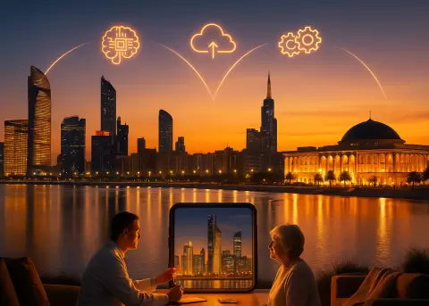 Abu Dabi acelera para digitalizar su gobierno con inteligencia artificial.