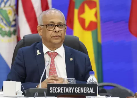 El secretario general de la Organizaci�n de Estados Americanos (OEA), Albert Ramadin.