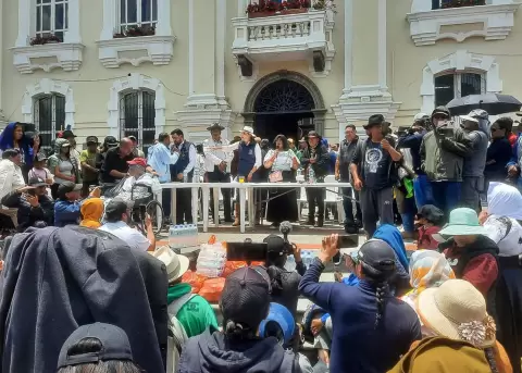 Comunidades ind�genas de Imbabura se reunieron el 16 de octubre de 2025 en Otavalo.