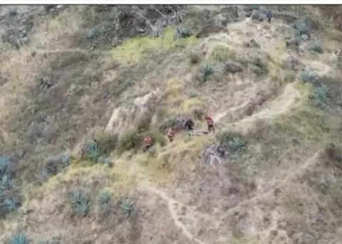 Deslave en Achupallas, Alaus�, en la provincia de Chimborazo.