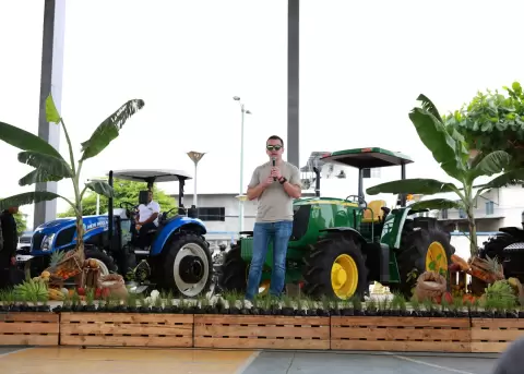 Daniel Noboa, presidente de la Rep�blica, en Babahoyo.
