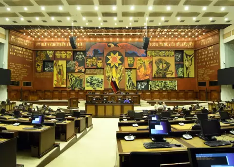 Imagen referencial del sal�n plenario de la Asamblea Nacional.