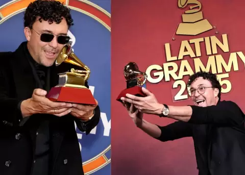 Celebraci�n hist�rica para Andr�s Cepeda tras conquistar el Latin Grammy 2025.