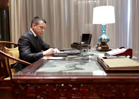 Daniel Noboa, presidente de Ecuador.