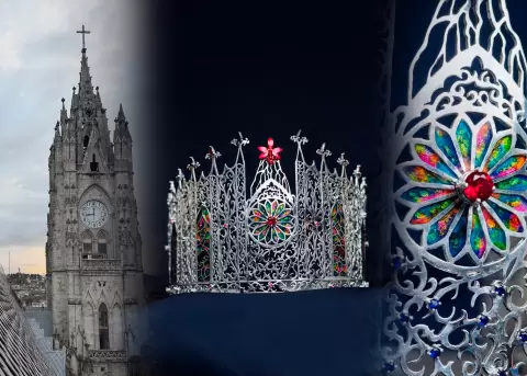 Una corona que celebra historia, identidad y s�mbolos �nicos de Quito.