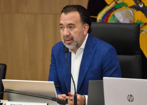 El alcalde de Quito, Pabel Mu�oz.