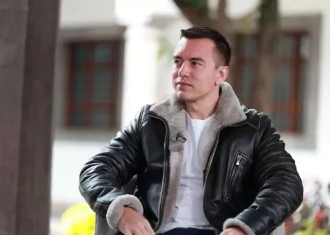 Daniel Noboa, presidente de la Rep�blica.