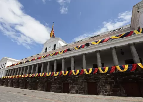 El Palacio de Carondelet, en Quito.