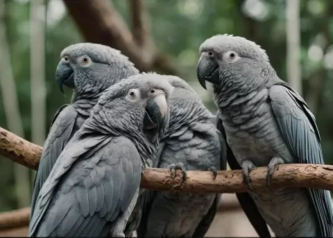Los loros fueron reubicados dentro del zool�gico.