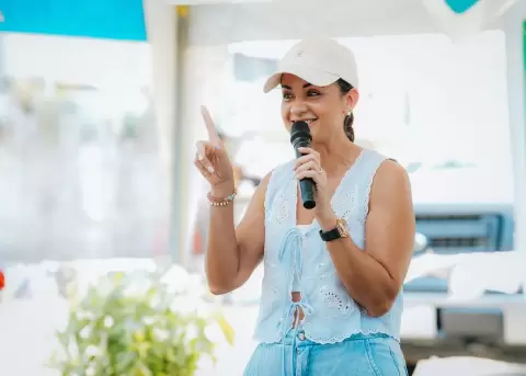 Marcela Agui�aga, prefecta del Guayas.