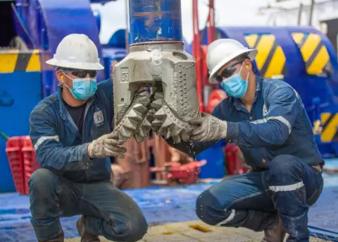 Trabajadores de Petroecuador.
