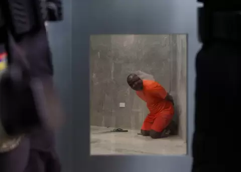 Alias Bob Marley, cabecilla de los Chone Killers, en una celda de la c�rcel del Encuentro, en Santa Elena, este 06 de diciembre de 2025.