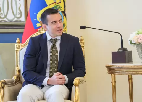 Daniel Noboa saluda la victoria de Jos� Antonio Kast en Chile