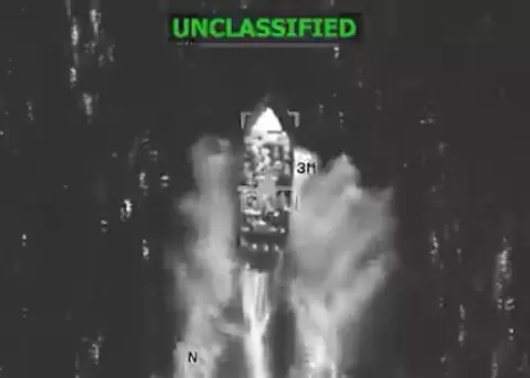 Captura de archivo de video tomada de la cuenta en X @Southcom del Comando Sur de los Estados Unidos.