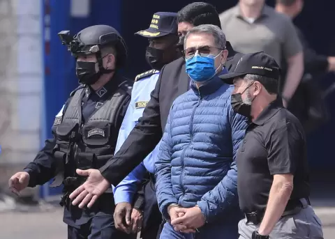El expresidente hondure�o Juan Orlando Hern�ndez, en una fotograf�a de archivo.