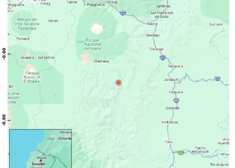 Se registra sismo de 5.1 en Napo este viernes