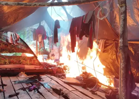 Operativo militar contra la miner�a ilegal en Azuay.