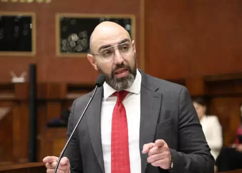 Mario Godoy durante su posesi�n como vocal principal del Consejo de la Judicatura, el 16 de julio de 2024.