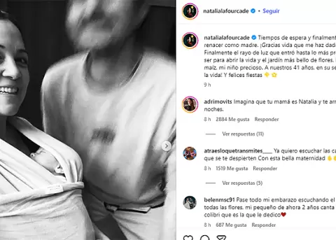 Natalia Lafourcade ya es mam�. La artista comparti� un tierno mensaje en sus redes sociales.