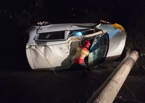 Choque en la Av. Sim�n Bol�var este 26 de diciembre de 2025.