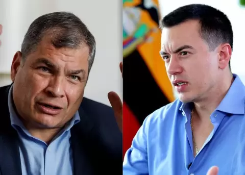 Rafael Correa y Daniel Noboa.