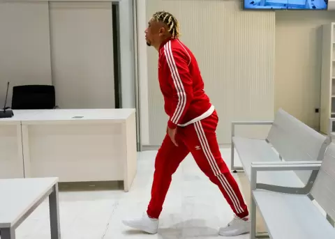 William Jofre Alc�var, alias Comandante Willy, comparece el 2 de junio de 2025 ante la Audiencia Nacional en Madrid.